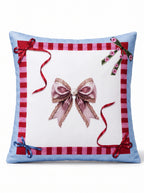 Bowie Bow set of 2 cushion covers – on a white background