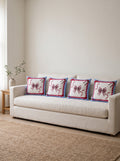 Bowie Bow set of 4 cushion covers – four cushions on a sofa