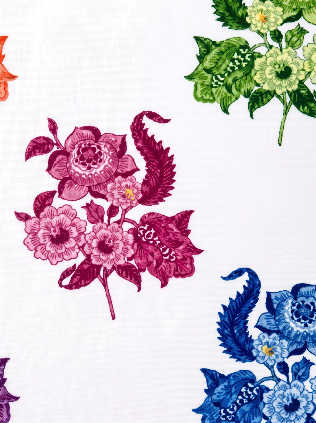 Fiesta Folklore-Blüten 2er-Set Kissenbezüge – Muster und Textur in Nahaufnahme
