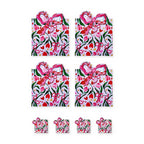 Fiora Schleife & Blüten Set aus 4 Platzsets + Untersetzern – Set-Inhalt