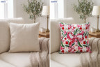 Fiora Fiyonk ve Çiçek — 4’lü Kırlent Kılıfı Seti 40x40 cm, çift taraflı — kullanım görseli
