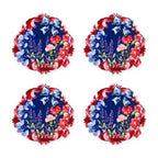 LaMua Schleife & Blüten 4er-Set Platzsets – Set-Inhalt
