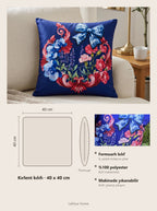 LaMua Bow & Floral set of 2 cushion covers – size card 40x40 cm