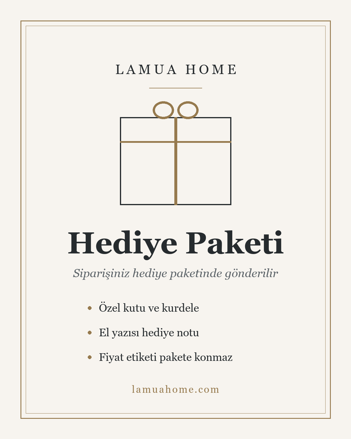 LaMua Home hediye paketi