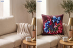Lavin Fiyonk ve Çiçek — 4’lü Kırlent Kılıfı Seti 40x40 cm, Fermuarlı — kullanım görseli