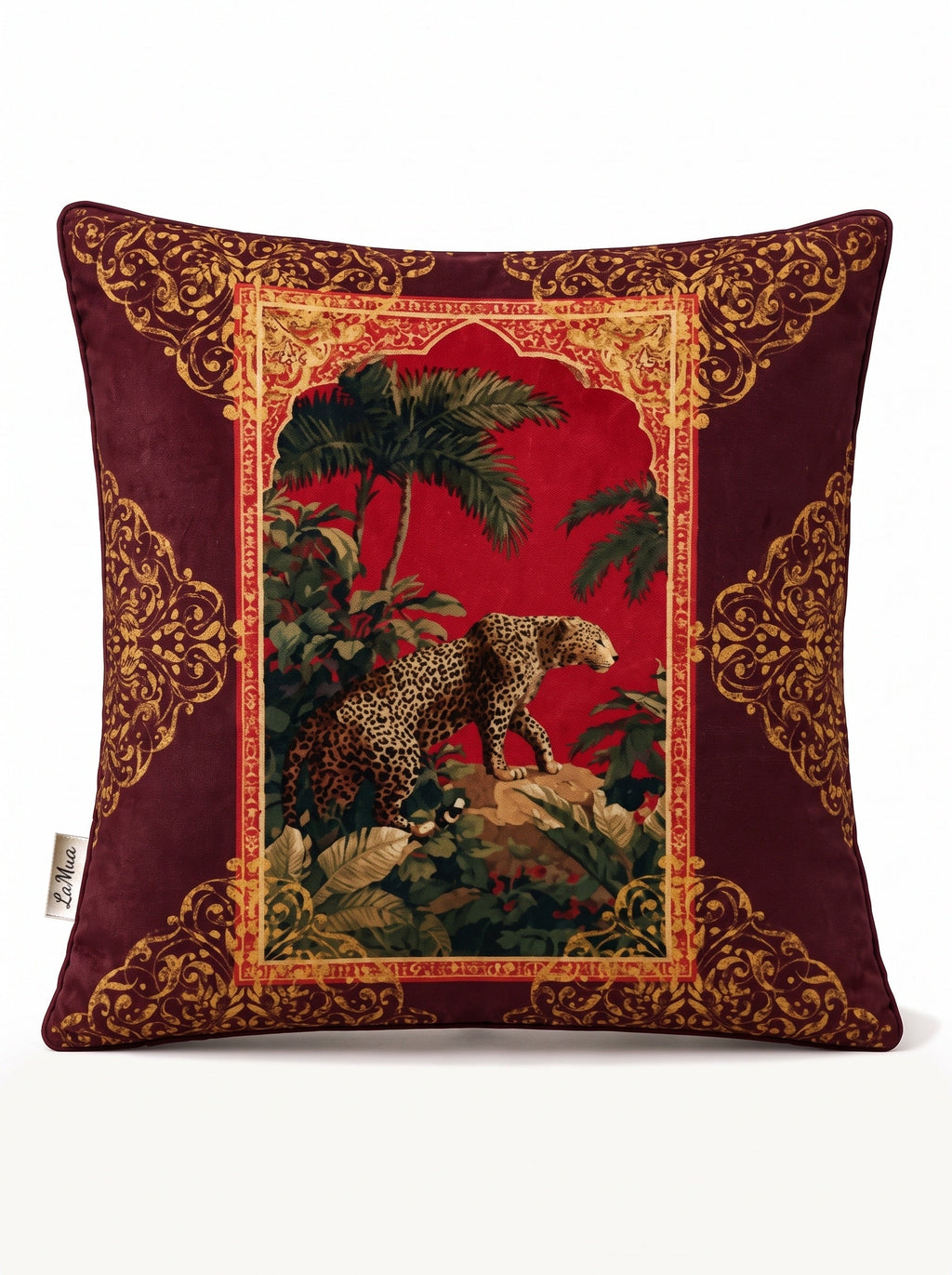 Leo Leopard set of 4 cushion covers – on a white background