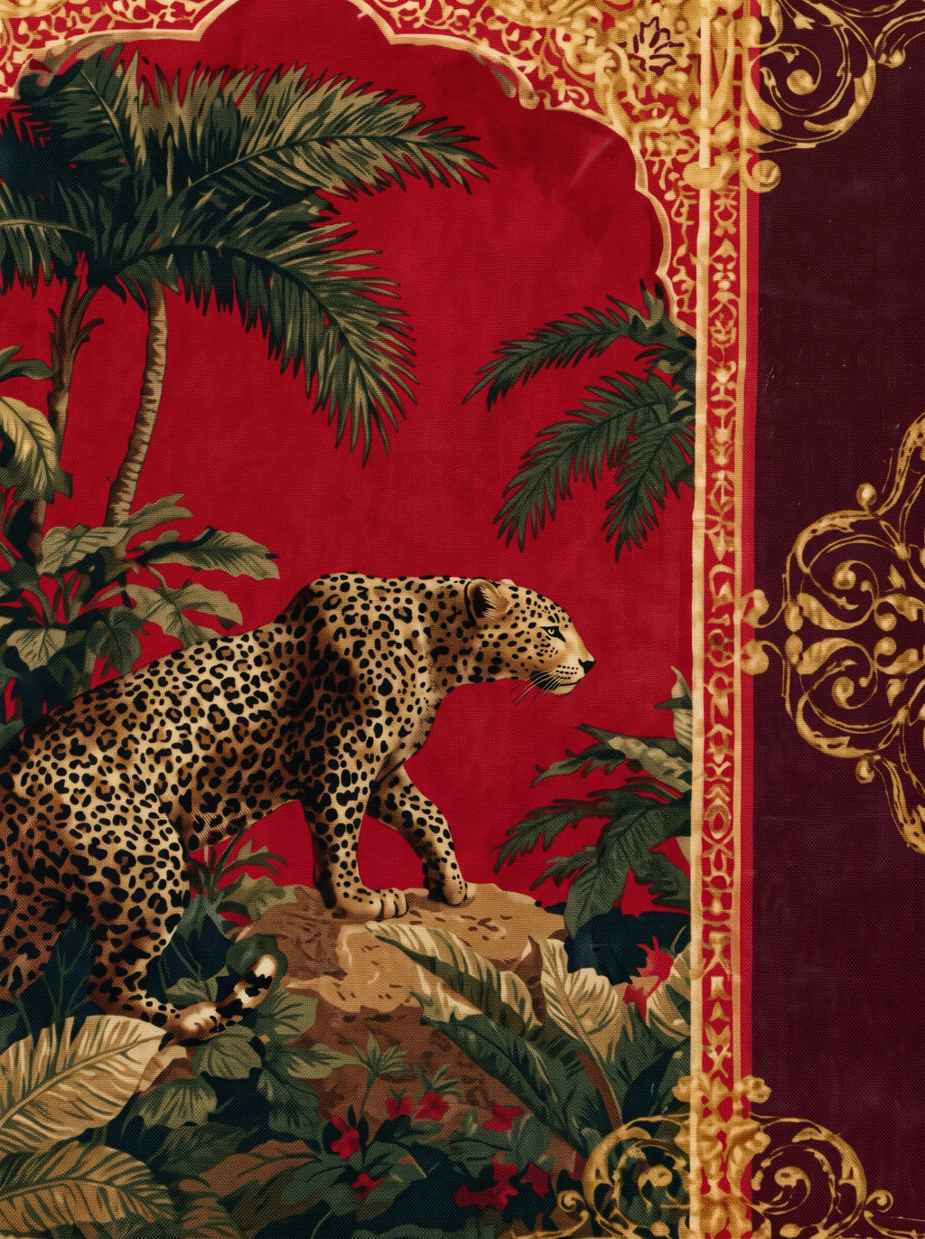 Leo Leopard set of 4 cushion covers – pattern and texture close-up