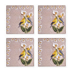 Lily Vogel & Blüten 4er-Set Platzsets – Set-Inhalt