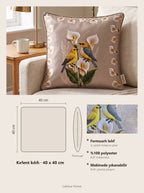 Lily Bird & Floral set of 4 cushion covers – size card 40x40 cm