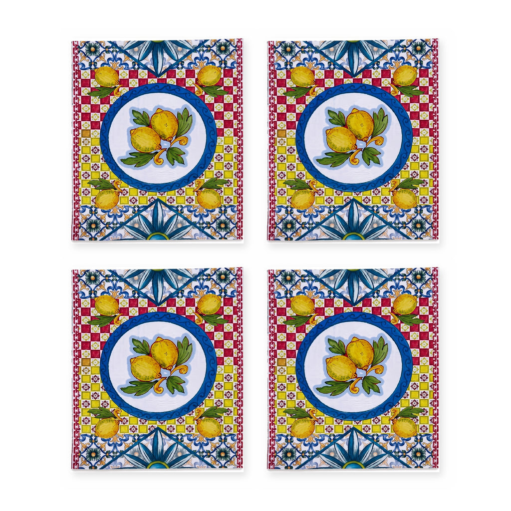 Limoncello Zitrone 4er-Set Platzsets – Set-Inhalt