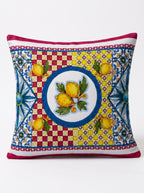 Limoncello Lemon set of 2 cushion covers – on a white background