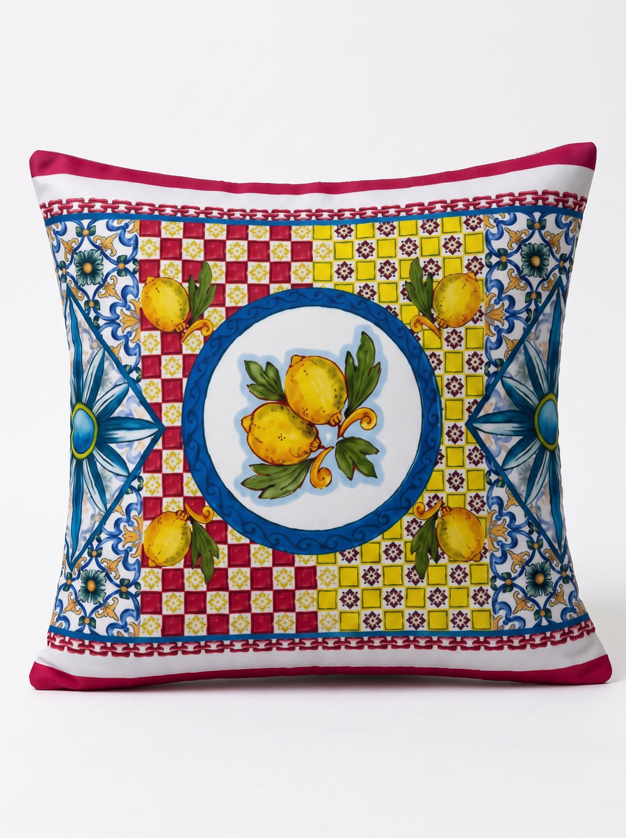 Limoncello Lemon — Set of 2 Cushion Covers 40x40 cm, Zippered, Stain-Resistant