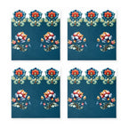 Loya Blüten 4er-Set Platzsets – Set-Inhalt