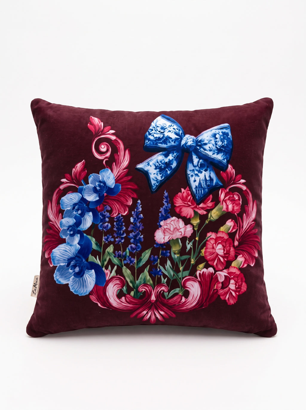 Lavin Schleife & Blüten — 4er-Set Kissenbezüge 40x40 cm, mit Reißverschluss — Bild 2