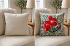 Marakes Nar — 2’li Kırlent Kılıfı Seti 40x40 cm, Fermuarlı, Leke Tutmaz — kullanım görseli