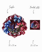 Lavin Schleife & Blüten Set aus 4 Platzsets + Untersetzern – Bild 6