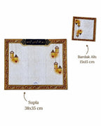 Noor Basmala & Lanterns Set of 4 Placemats + Coasters – image 6