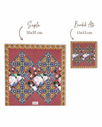 Safi Iznik-Fliese & Rose Set aus 4 Platzsets + Untersetzern – Bild 7