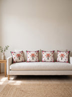 Palm Palm Tree set of 4 cushion covers – four cushions on a sofa