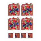 Rio Peacock & Fruit Set of 4 Placemats + Coasters – set contents