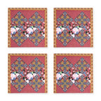 Safi Iznik-Fliese & Rose 4er-Set Platzsets – Set-Inhalt