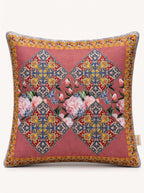Safi Iznik Tile & Rose set of 4 cushion covers – on a white background