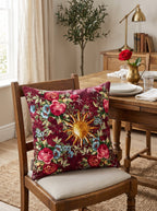 Sole Sun & Floral set of 4 cushion covers – in a living room