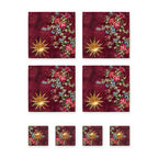 Sole Sun & Floral Set of 4 Placemats + Coasters – set contents