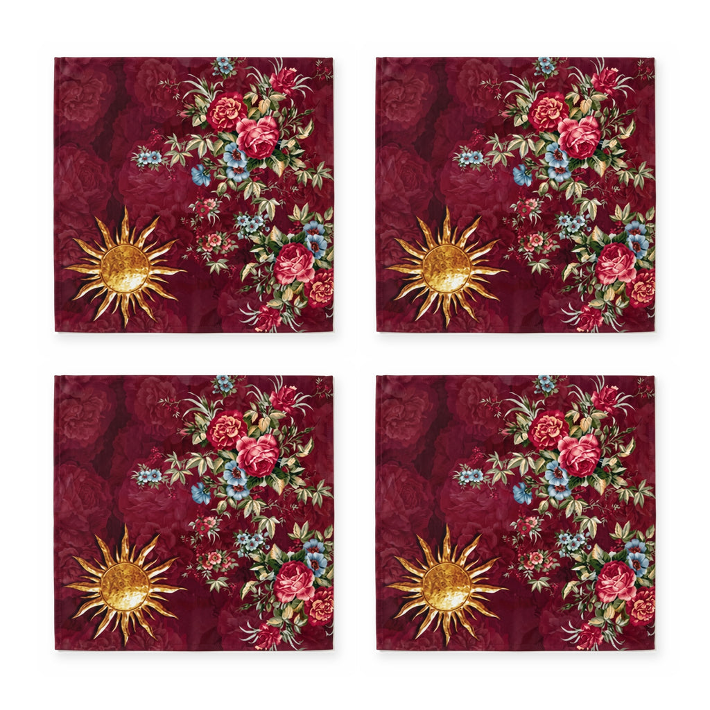 Sole Sonne & Blüten 4er-Set Platzsets – Set-Inhalt