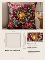 Sole Sun & Floral set of 2 cushion covers – size card 40x40 cm